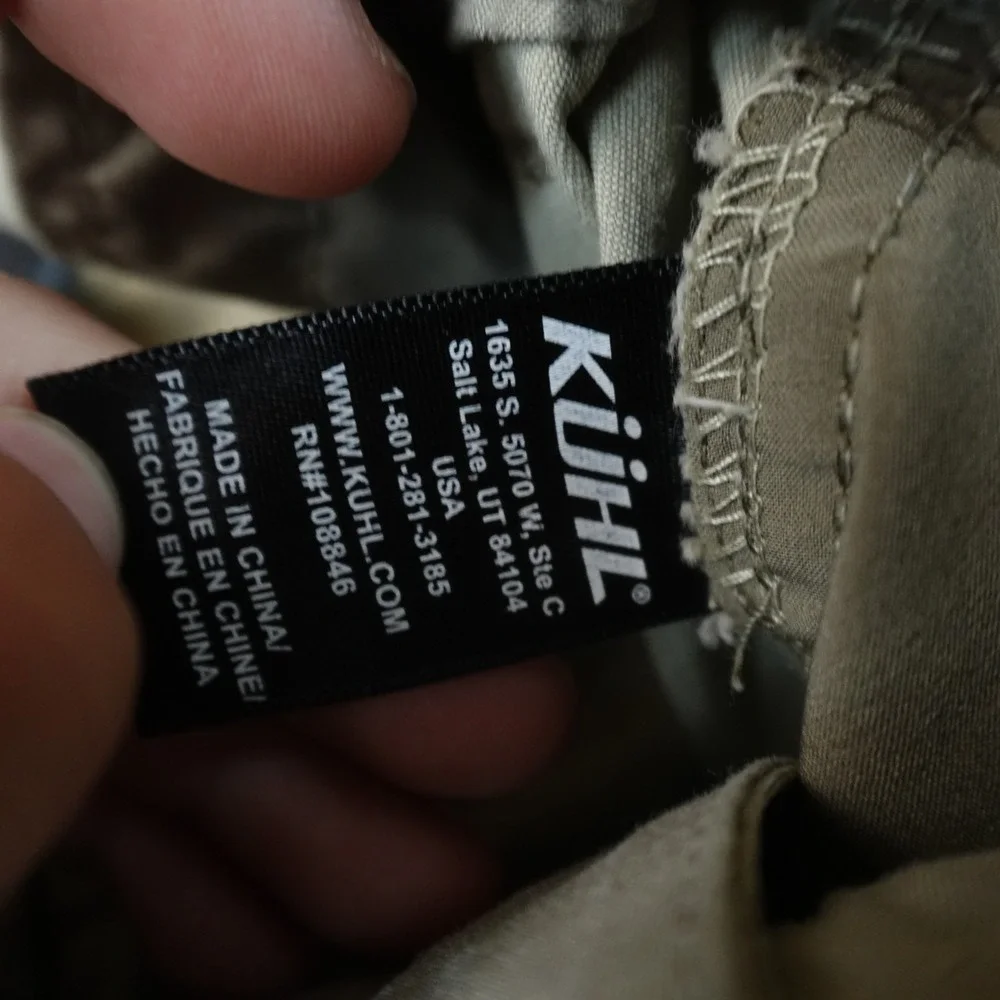 Kuhl Pants Mens 36X30 Brown Beige Cargo Revolvr Articulated Stretch Outdoor Hike